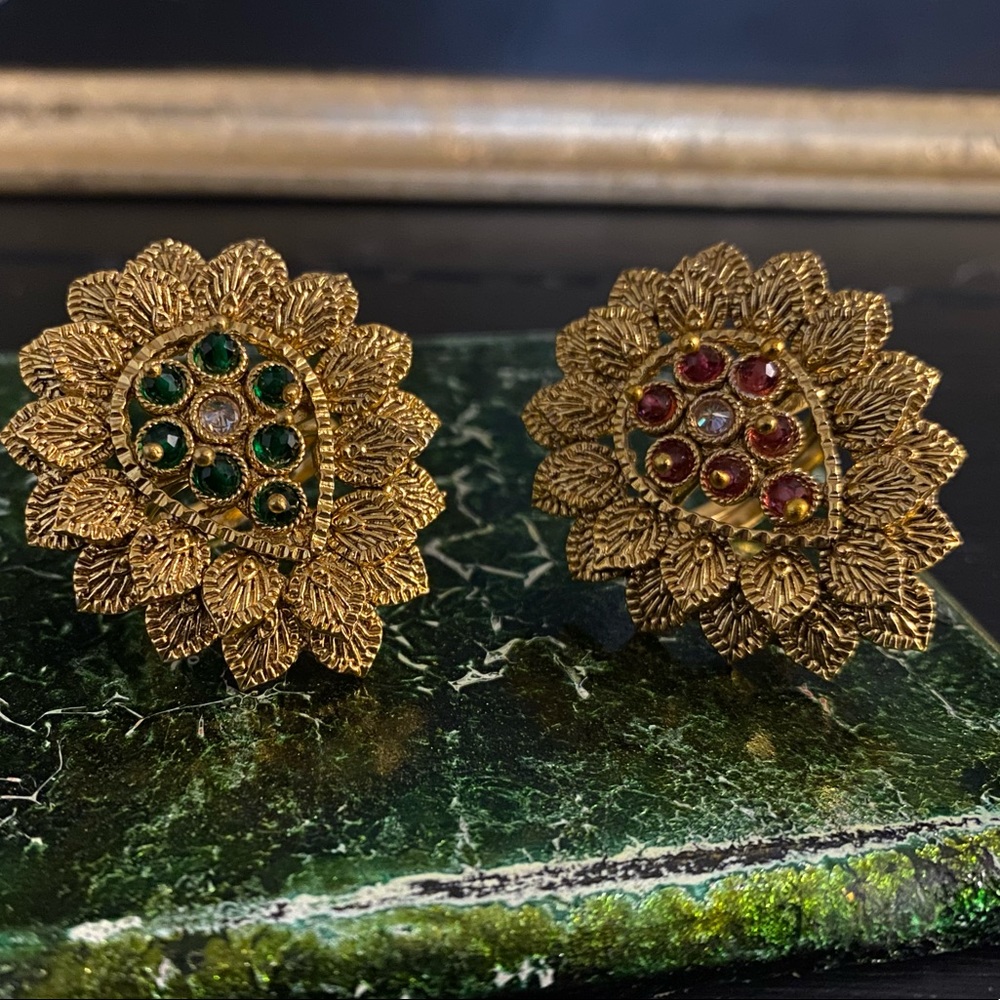 22k Gold plated adjustable rings